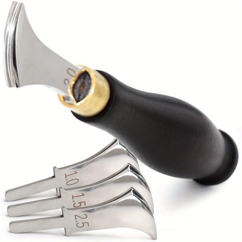 Leatherwork Edge Creaser - เครื่องมือทำร่องขอบหนัง แบบร่องตื้น ทำจากสแตนเลส สำหรับงานหนัง ใช้สำหรับการจีบ ขึ้นรูป