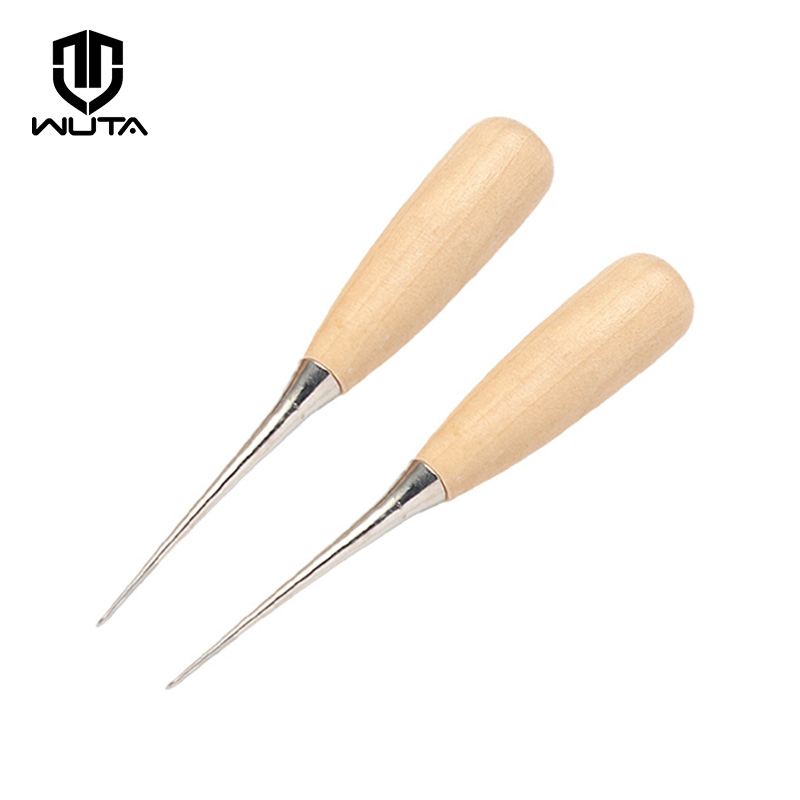 Leatherwork Punching Tool - WUTA 2ชิ้นมือเย็บ Awl เครื่องมือหัตถกรรมเครื่องหนังรู Punch เครื่องมือเย็บ