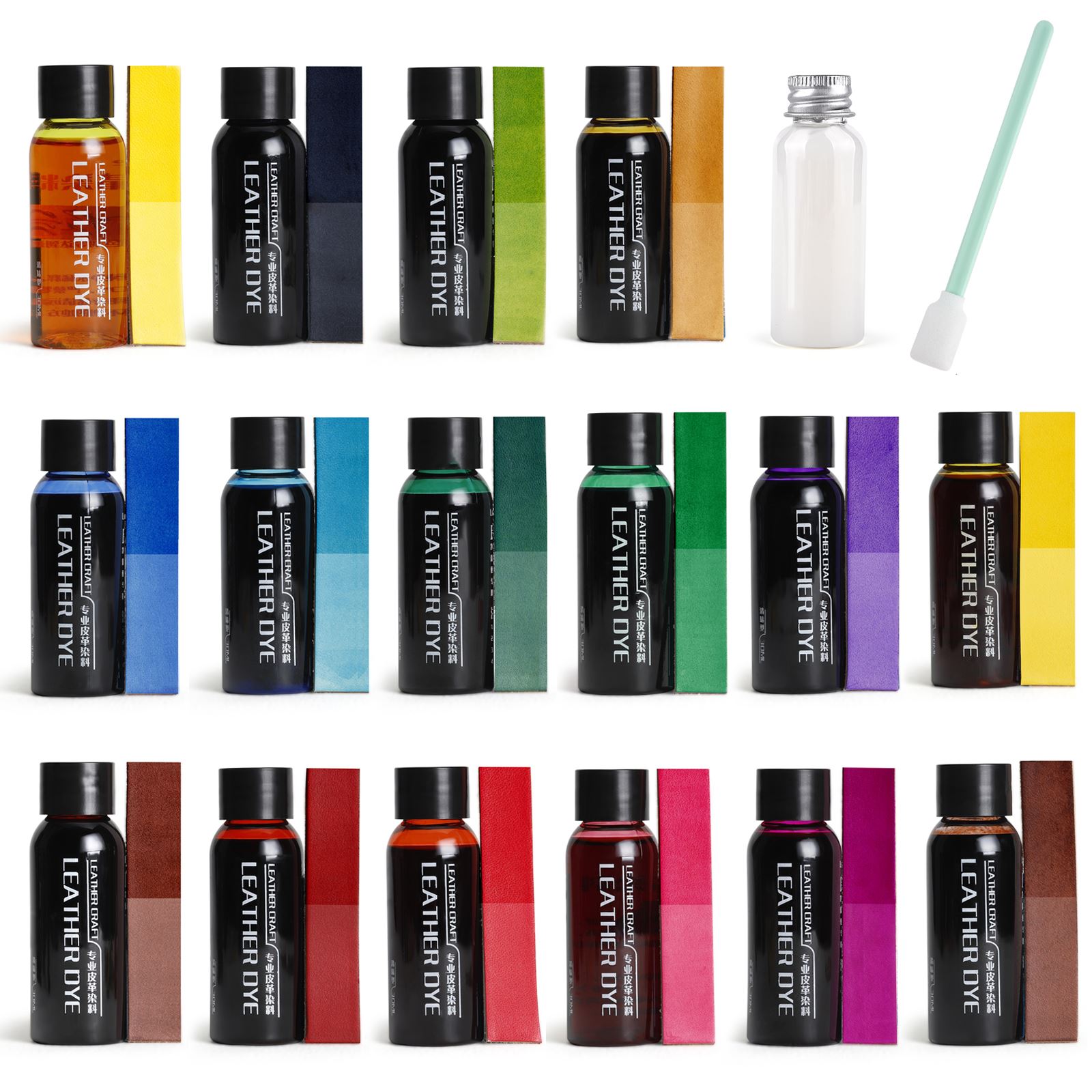 Leather Dye Finish - 30ml ขอบหนังสีน้ํามันสีย้อมสีเสื้อ Professional EDGE Dressing งานฝีมือ