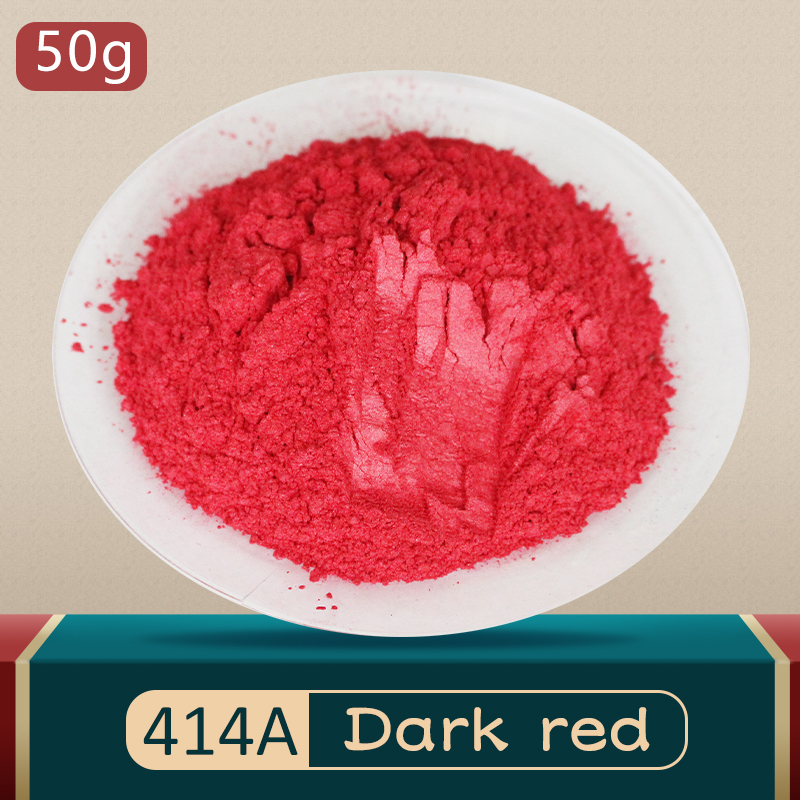 Leather Dye Finish - แป้งไข่มุกย้อมสีแดงแบบ DIY 50ก. สำหรับเคลือบสีหนังสีทาเล็บศิลปะทำด้วยมือ