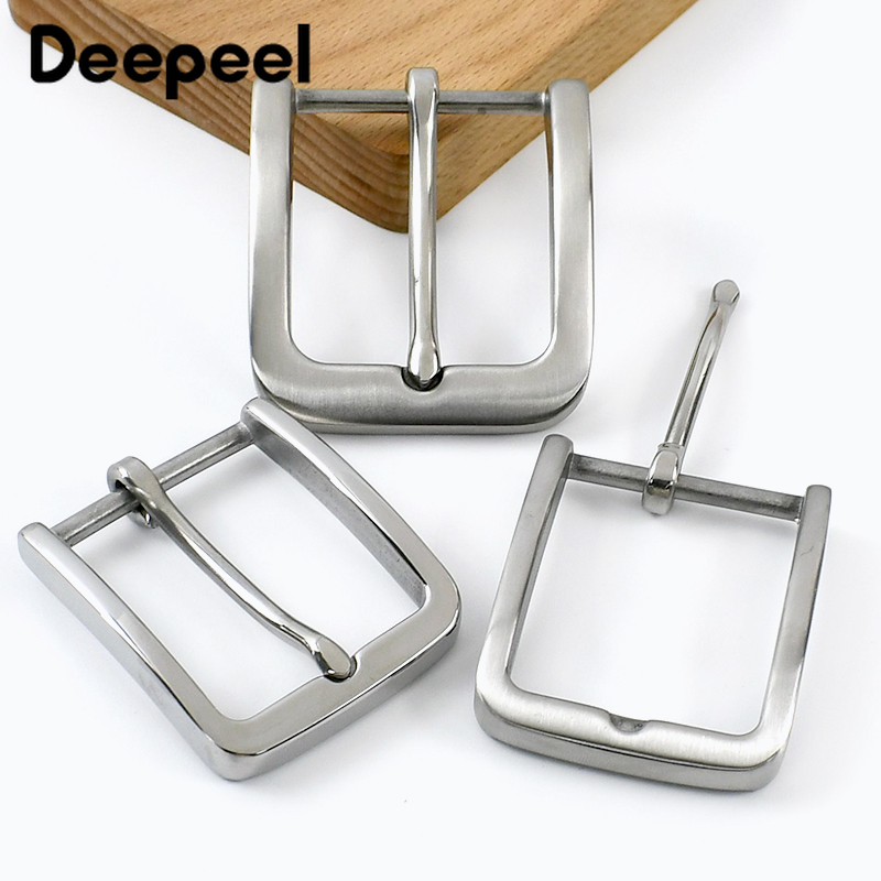 Leatherwork Fasteners - หัวเข็มขัดสแตนเลส Deepeel ขนาด 35/40 มม. สำหรับเข็มขัดยีนส์