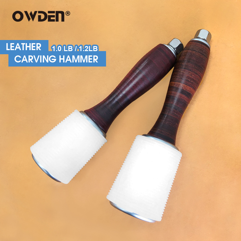 Leatherwork Punching Tool - OWDEN หนังแกะสลักค้อนเครื่องมือ Craft ค้อน Punch เครื่องมือลด
