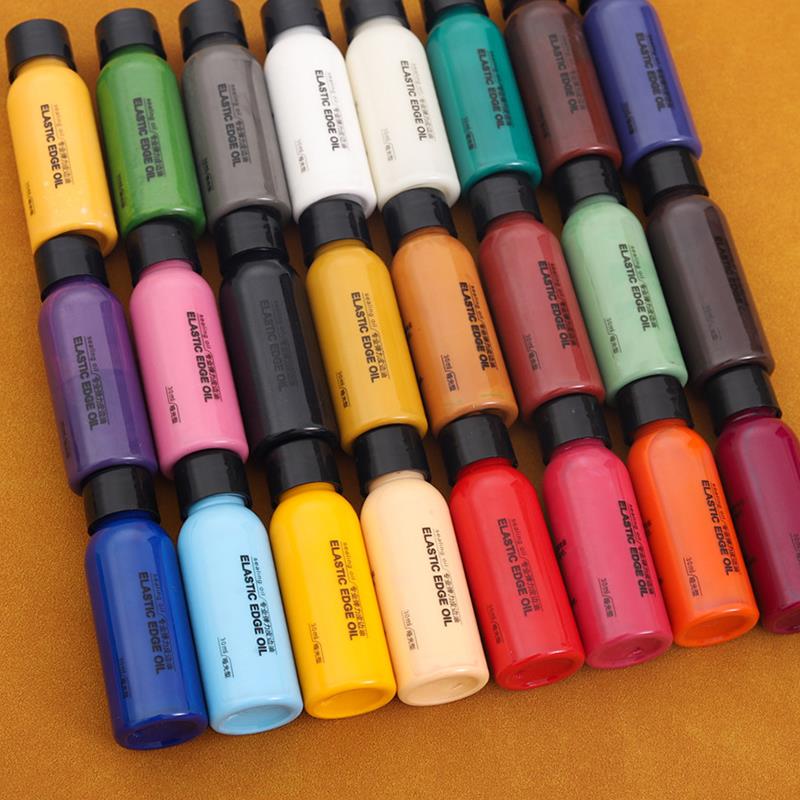 Leather Dye Finish - เสื้อโค้ทหนังขอบสีน้ำมันย้อมสีแบบมืออาชีพ30มล. เสื้อโค้ทหนังตกแต่งขอบแบบ DIY อุปกรณ์ตกแต่งขอบรองเท้าหนัง
