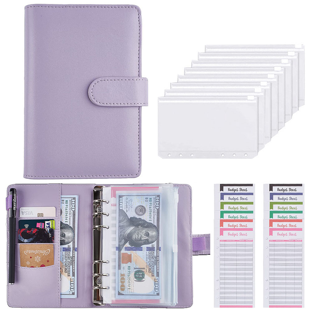 Leather Work Diary - 2024 A6 PU หนัง Budget Binder