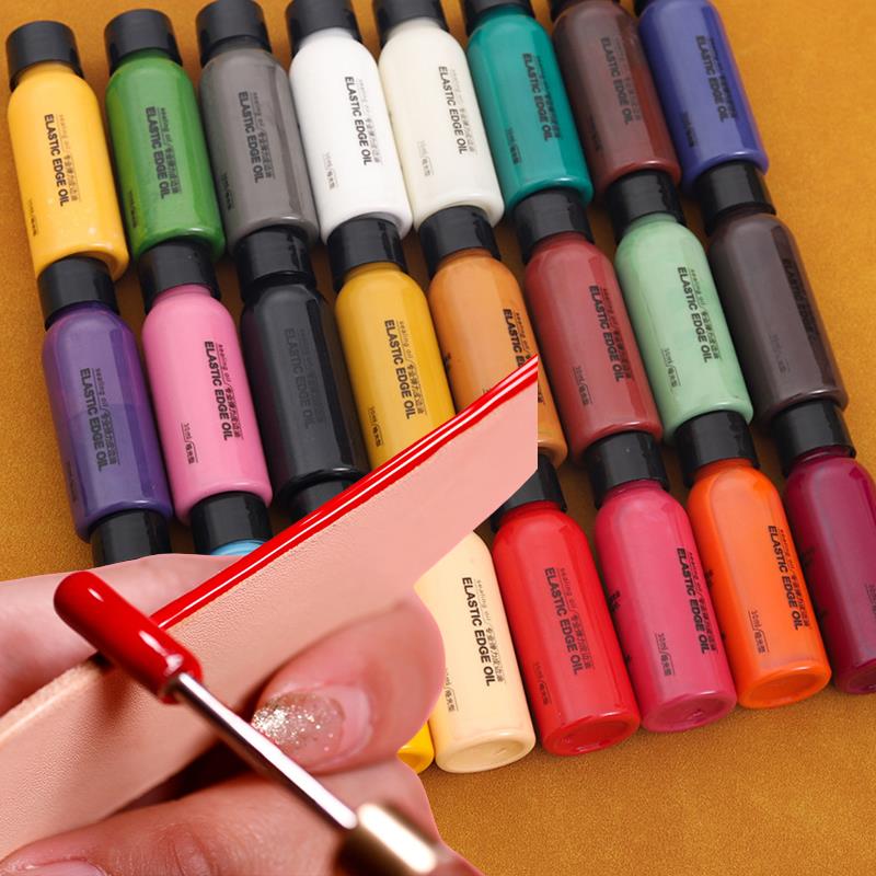 Leather Dye Finish - 30ml ขอบหนังสีน้ํามัน Dressing สีเสื้อหนังขอบเสร็จสิ้นอุปกรณ์ DIY CRAFT