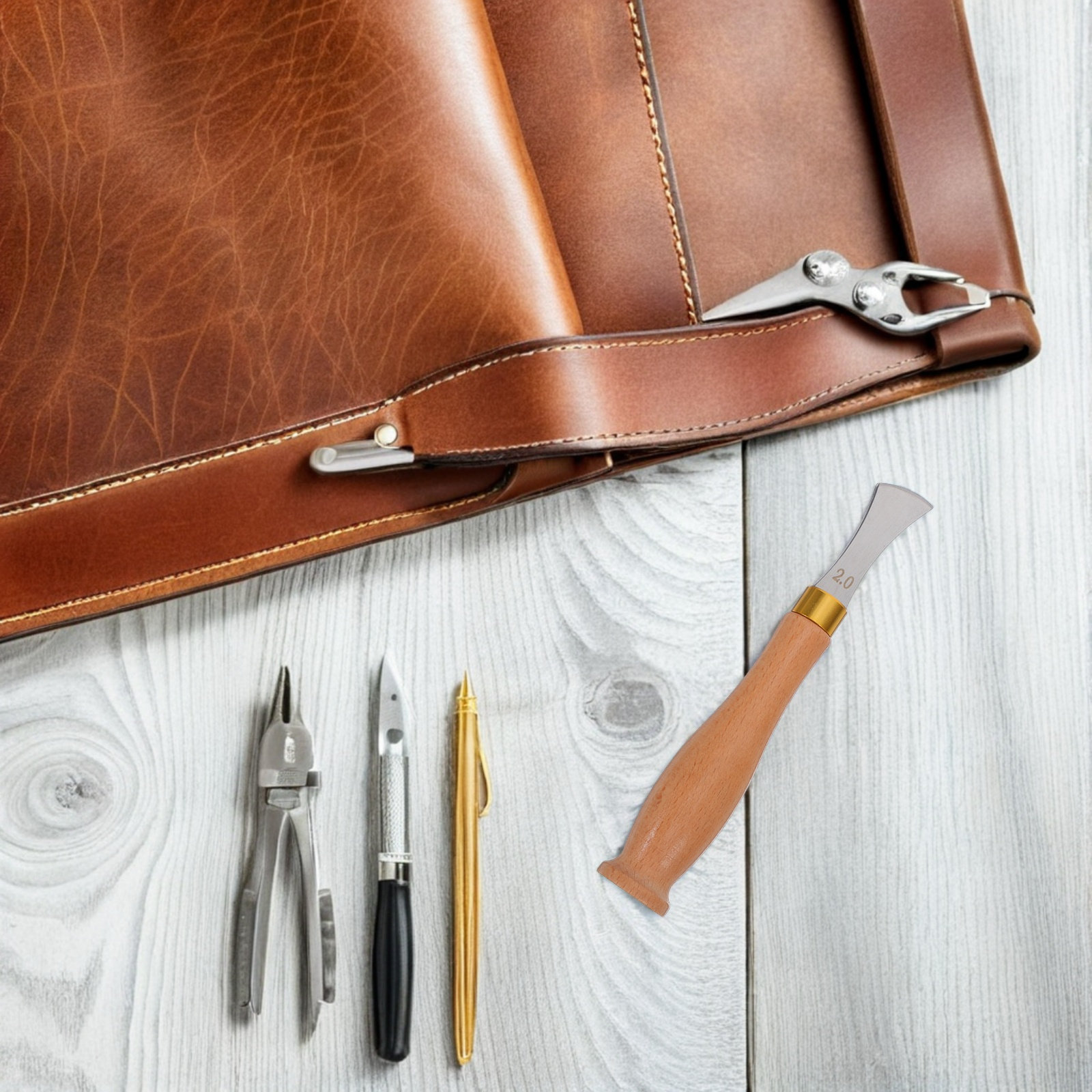เครื่องมือทำขอบโค้ง สแตนเลส 2  - Leatherwork Edge Creaser บทวิจารณ์และราคา