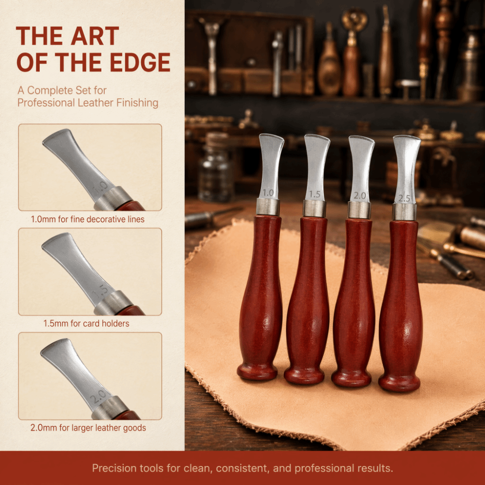 เครื่องมือสร้างรอยขอบหนังแบบแม - Leatherwork Edge Creaser บทวิจารณ์และราคา