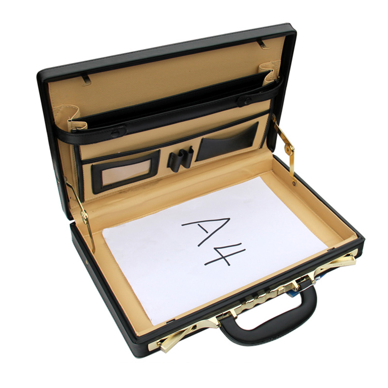 Luxury PU หนัง Rolling กระเป๋า - Leather Work Laptop Bag บทวิจารณ์และราคา