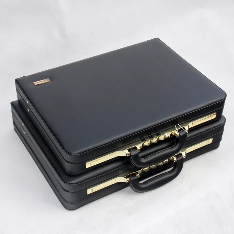 Luxury PU หนัง Rolling กระเป๋า - Leather Work Laptop Bag บทวิจารณ์และราคา