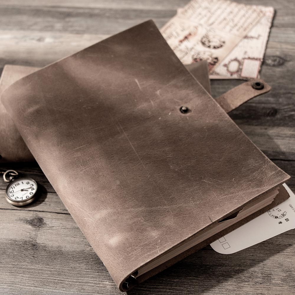 สมุดบันทึกวินเทจขนาด A5 สมุดบั - Leather Work Diary บทวิจารณ์และราคา