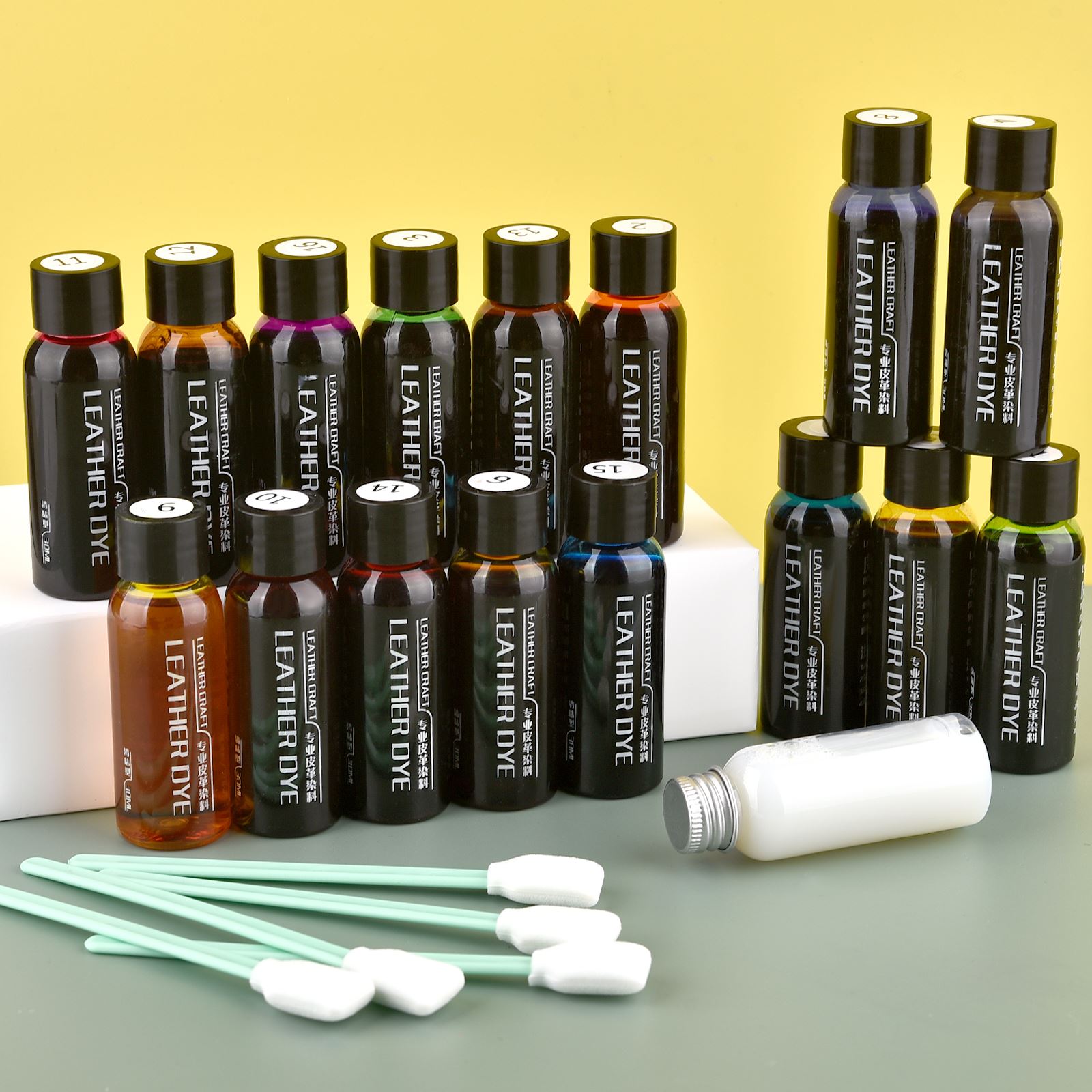 30ml ขอบหนังสีน้ํามันสีย้อมสีเ - Leather Dye Finish บทวิจารณ์และราคา