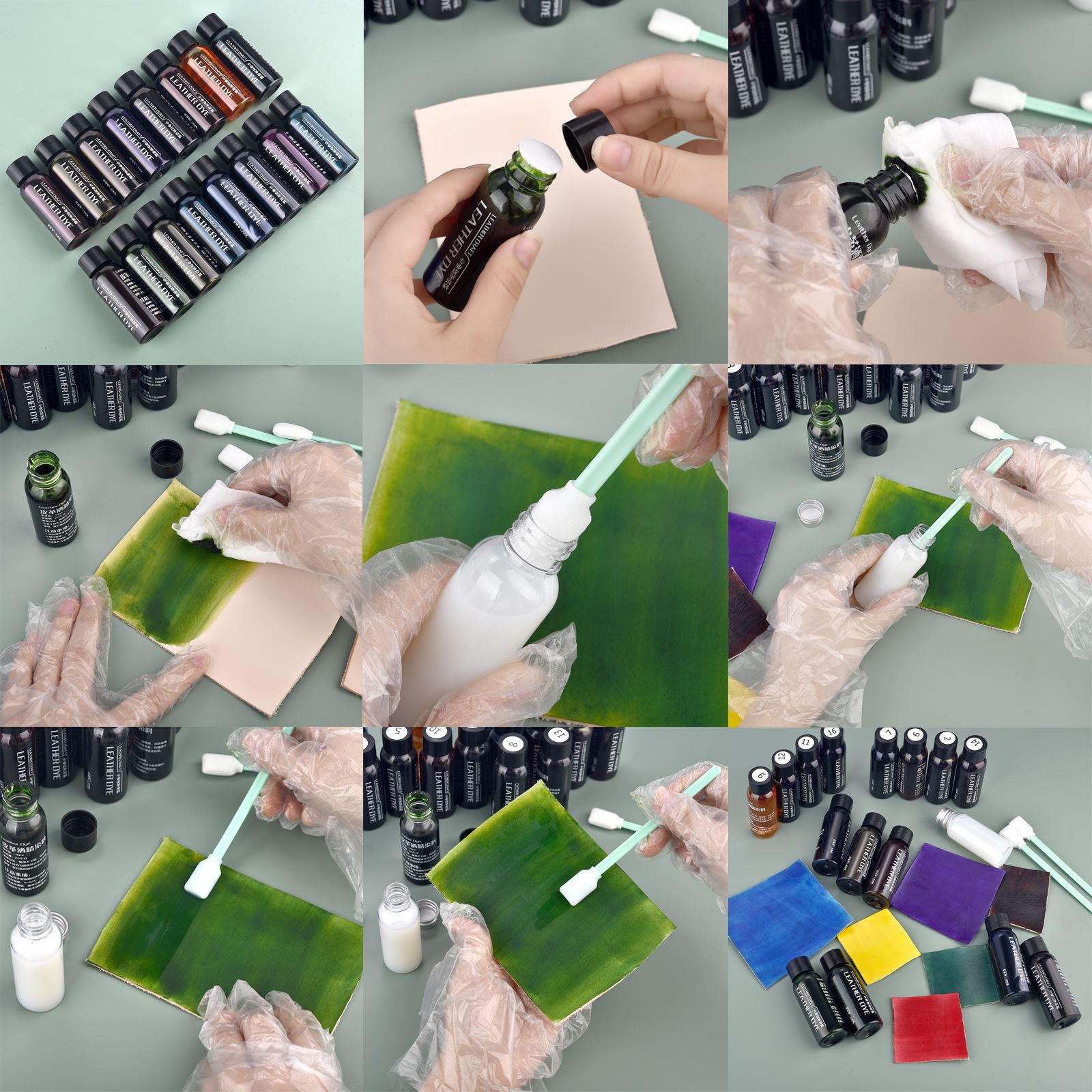 30ml ขอบหนังสีน้ํามันสีย้อมสีเ - Leather Dye Finish บทวิจารณ์และราคา