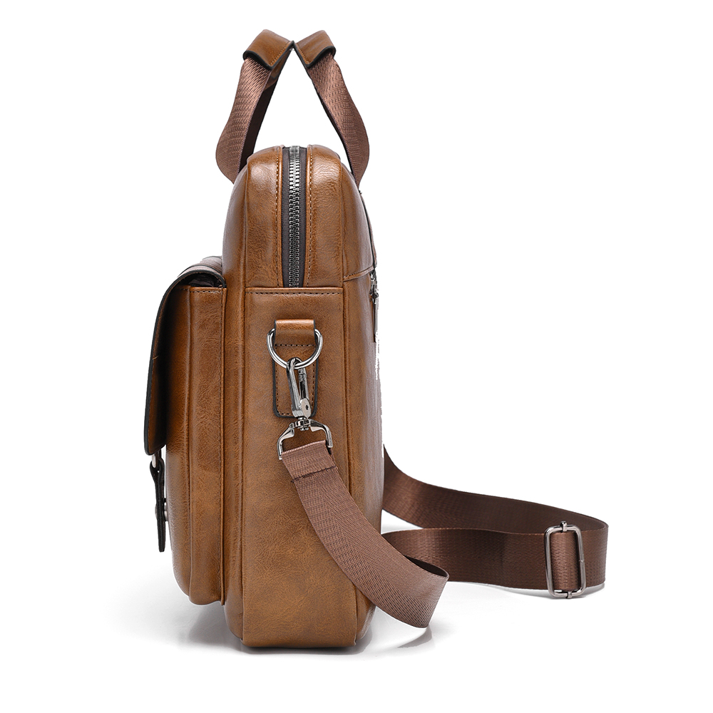 กระเป๋าเอกสารผู้ชายขนาดใหญ่ หน - Leather Work Laptop Bag บทวิจารณ์และราคา