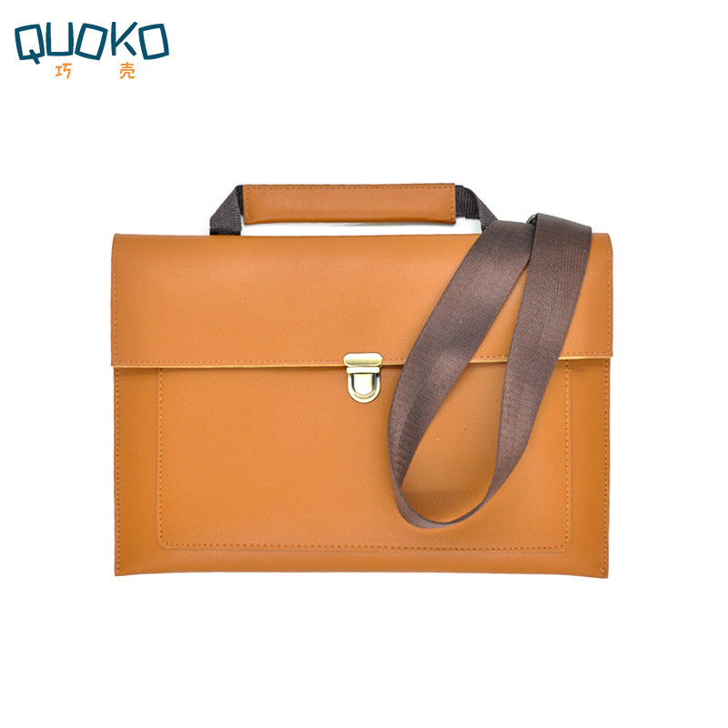 PUหนังแล็ปท็อปกระเป๋าโน้ตบุ๊คส - Leather Work Laptop Bag บทวิจารณ์และราคา