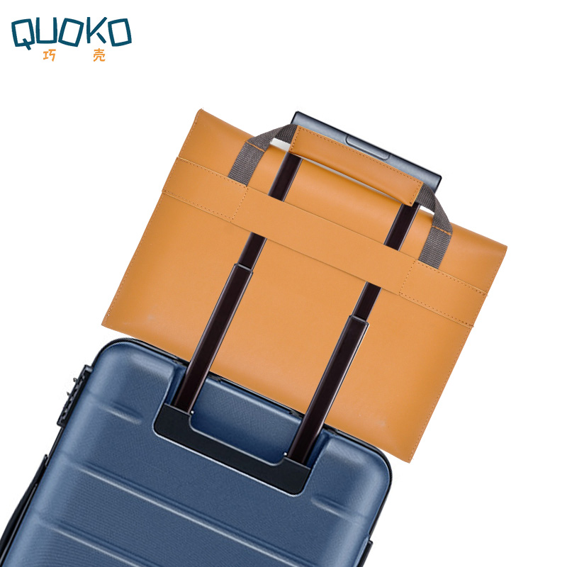 PUหนังแล็ปท็อปกระเป๋าโน้ตบุ๊คส - Leather Work Laptop Bag บทวิจารณ์และราคา