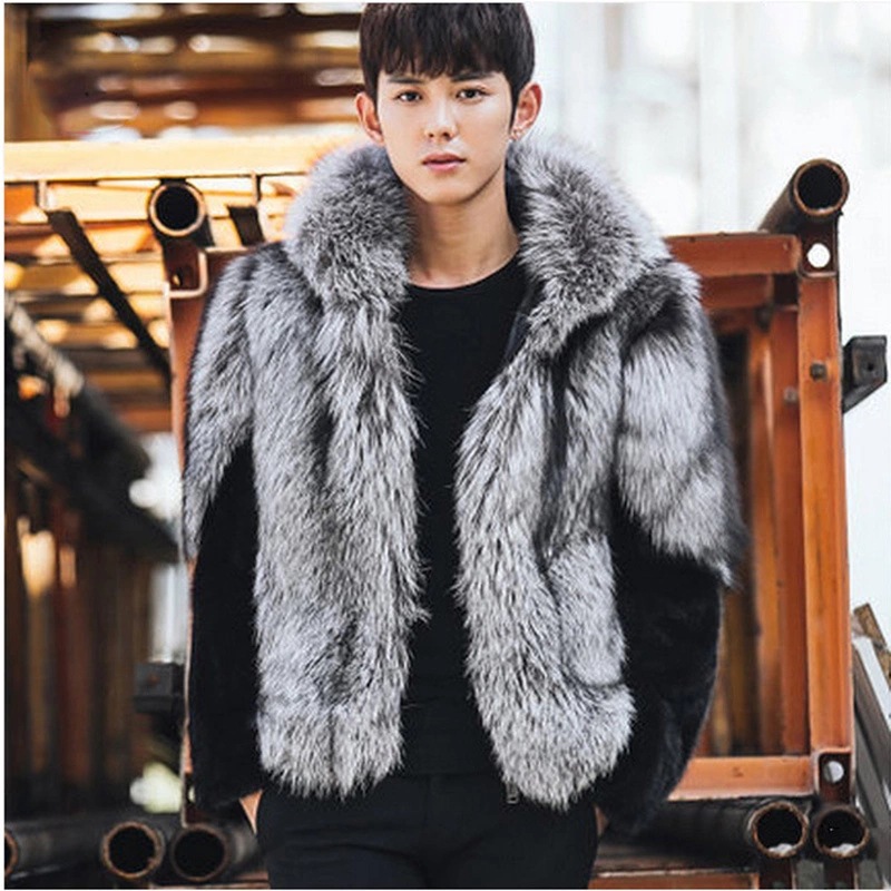 เสื้อโค้ทขนเฟอร์เทียมผู้ชาย ปี - Leather Work Jacket With Hood บทวิจารณ์และราคา