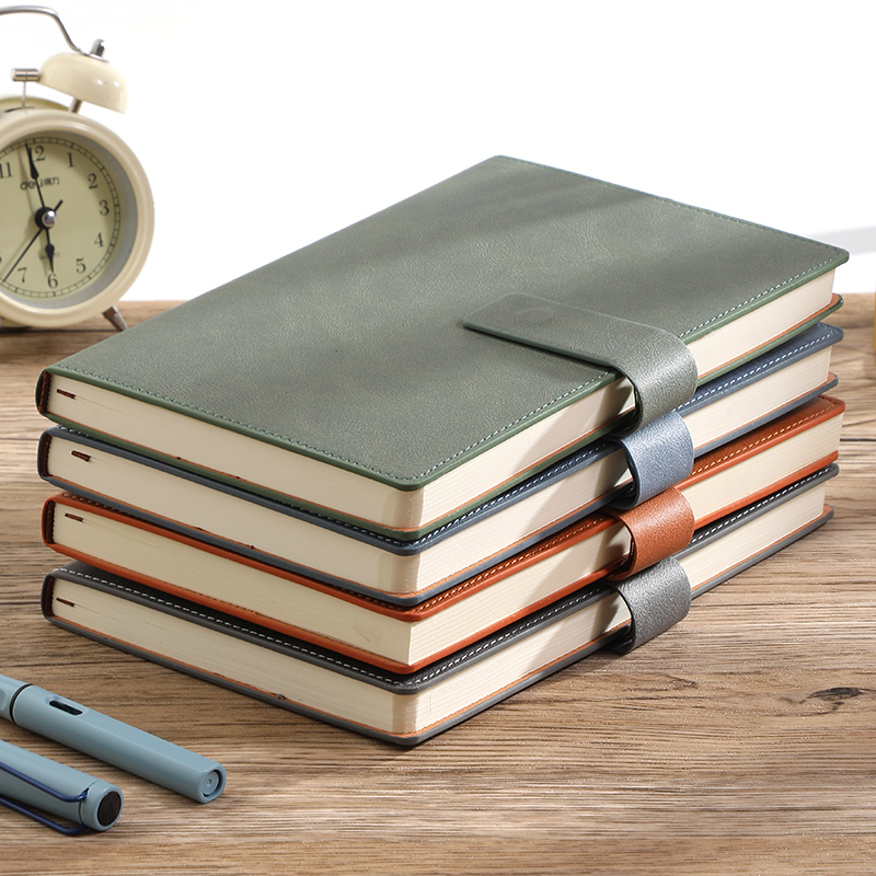 สมุดบันทึกธุรกิจ A5 ปกหนัง PU  - Leather Work Diary บทวิจารณ์และราคา