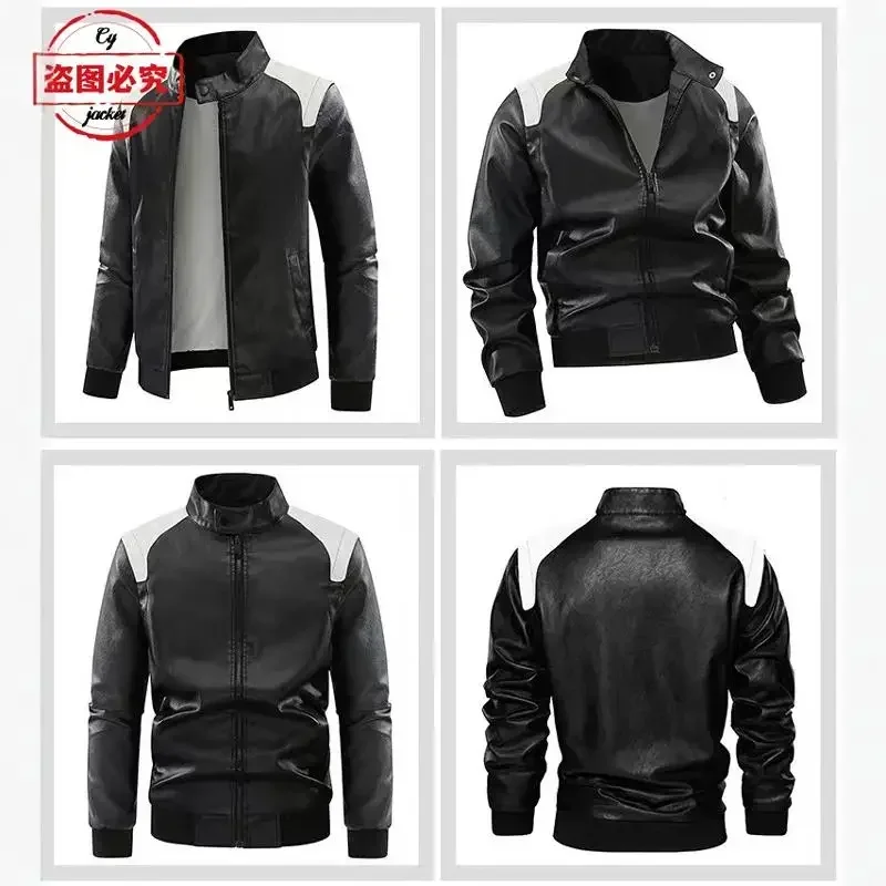 เสื้อแจ็คเก็ตหนังมีฮู้ดสำหรับแ - Leather Work Jacket With Hood บทวิจารณ์และราคา