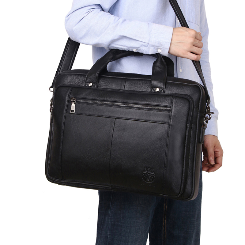 SCHLATUM ของแท้หนัง Bussiness  - Leather Work Laptop Bag บทวิจารณ์และราคา