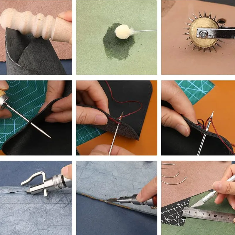 ชุดเครื่องมือทำหนัง ชุดงานฝีมื - Beginner Leatherwork Kit บทวิจารณ์และราคา