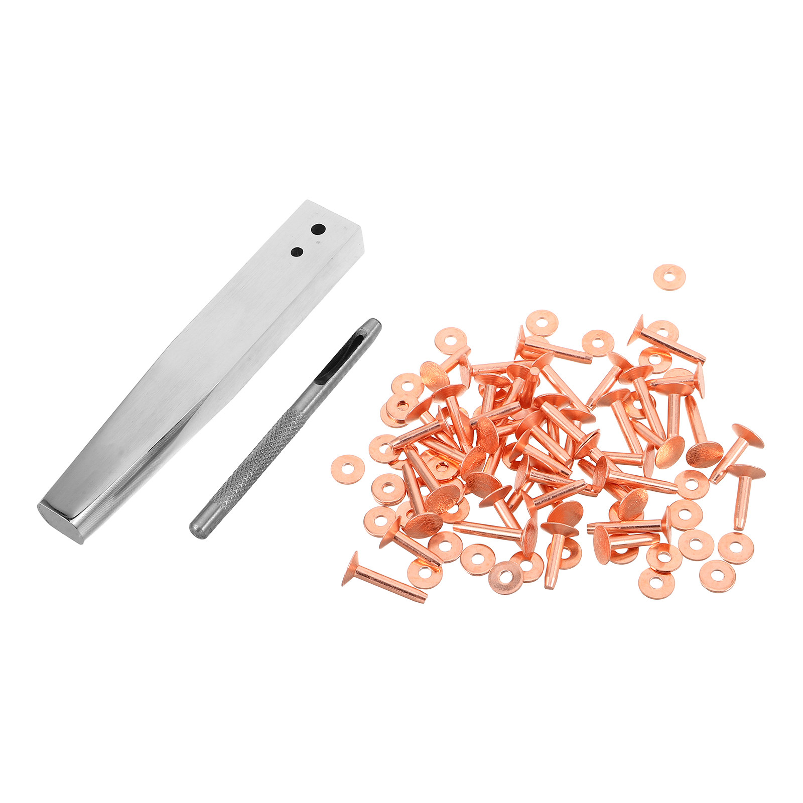ชุดเครื่องมือตอกหมุดทองแดง 1 ช - Leatherwork Rivet Setter บทวิจารณ์และราคา