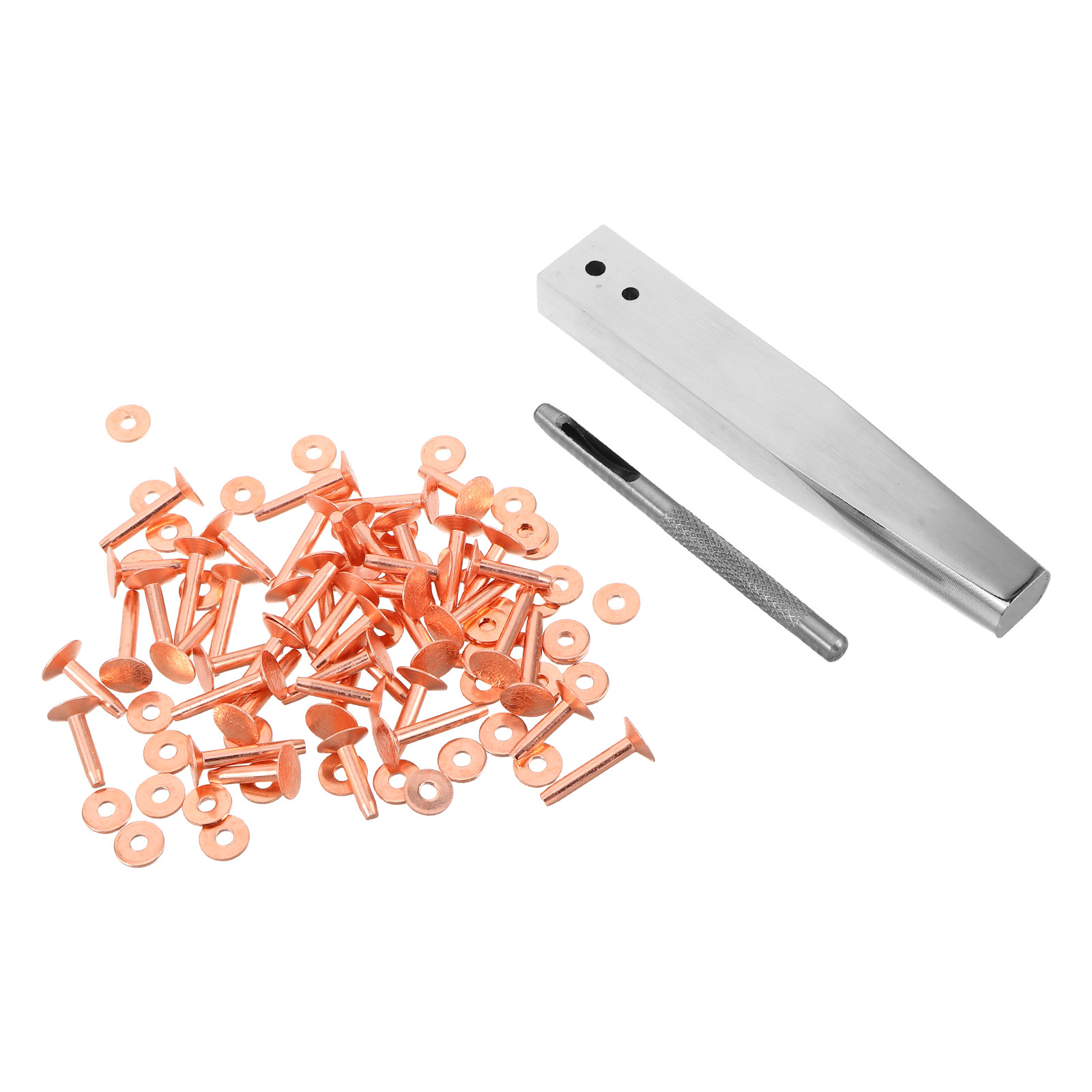 ชุดเครื่องมือยึดหมุดทองแดง 1 ช - Leatherwork Rivet Setter บทวิจารณ์และราคา
