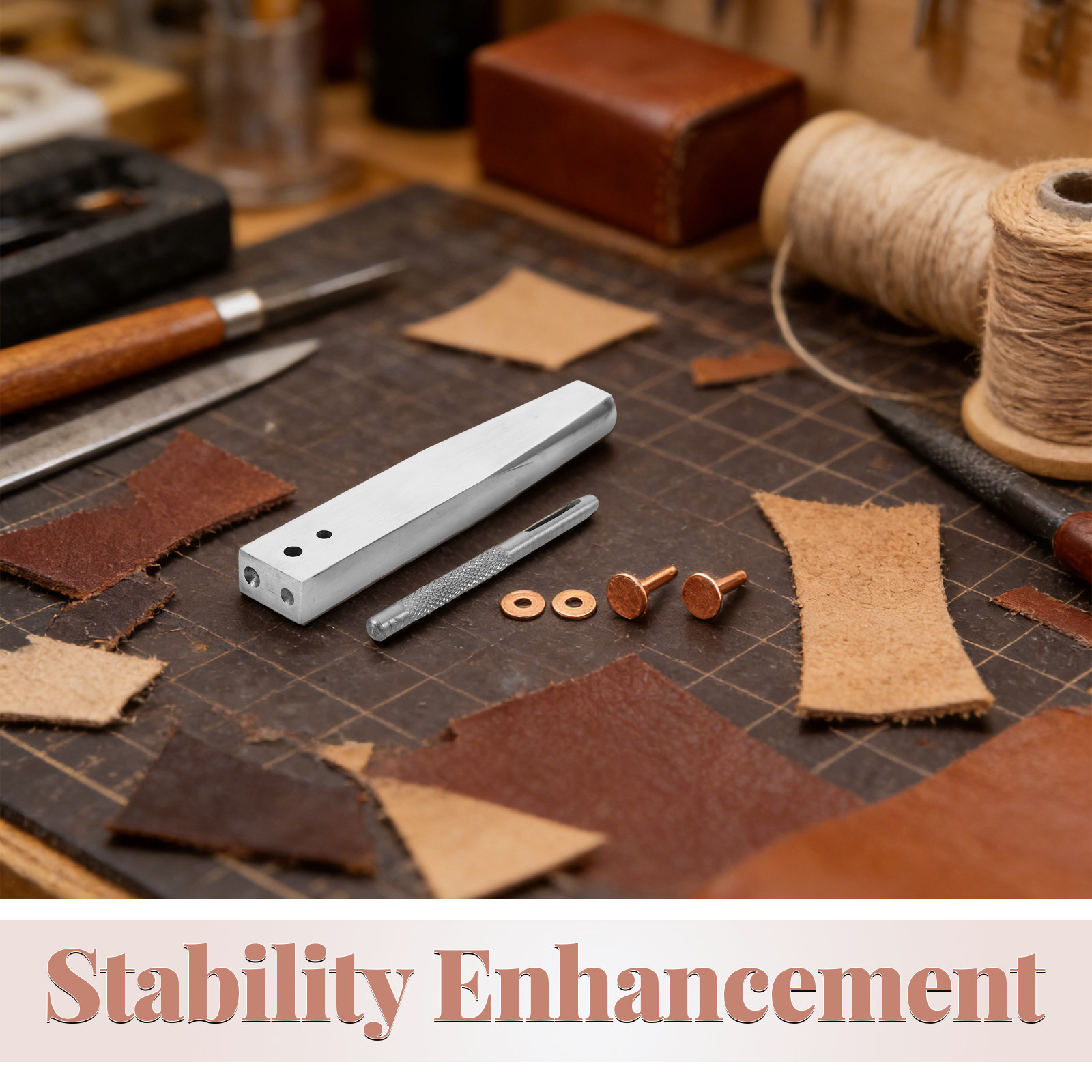 ชุดเครื่องมือยึดหมุดทองแดง 1 ช - Leatherwork Rivet Setter บทวิจารณ์และราคา