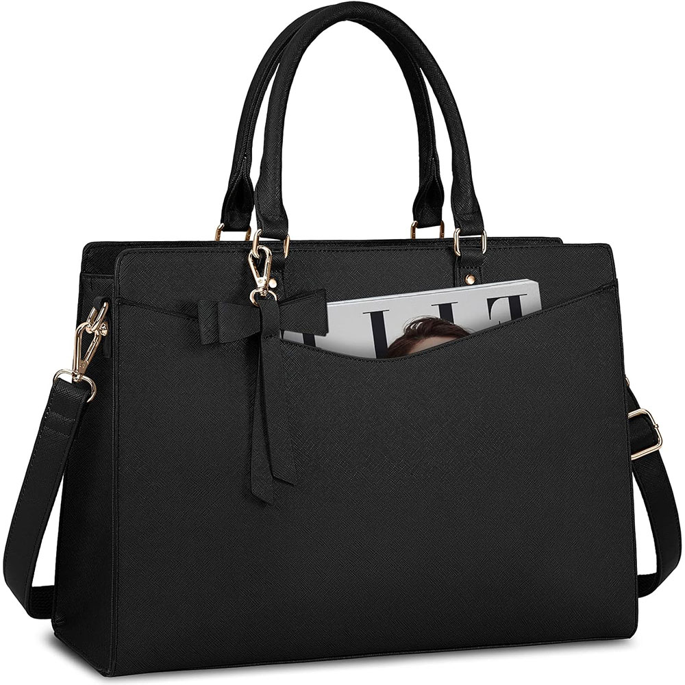 กระเป๋าแล็ปท็อปสำหรับผู้หญิง 1 - Leather Work Laptop Bag บทวิจารณ์และราคา