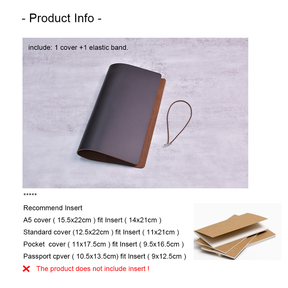 DIY โน้ตบุ๊ค Crazy Horse หนัง  - Leather Work Diary บทวิจารณ์และราคา