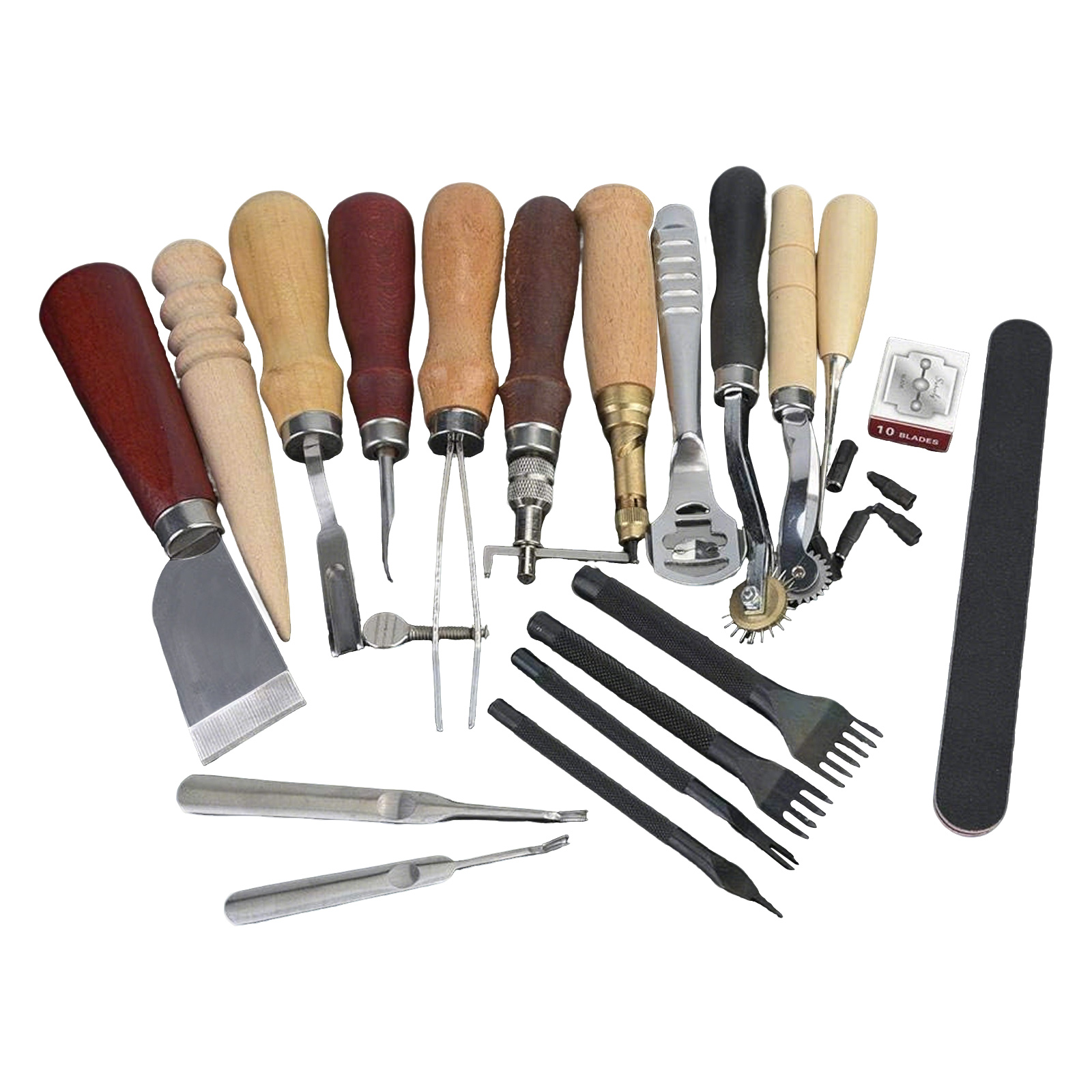 ชุดเครื่องมือหนัง 19 ชิ้น ชุดง - Leatherwork Punching Tool บทวิจารณ์และราคา