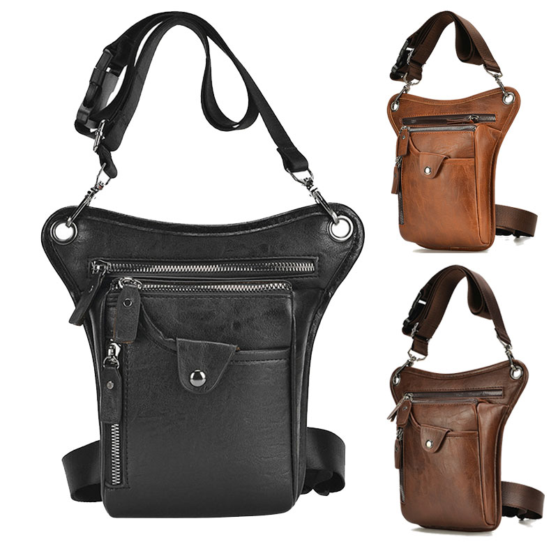 Vintage Men เอว Fanny Pack วาง - Leatherwork Fasteners บทวิจารณ์และราคา