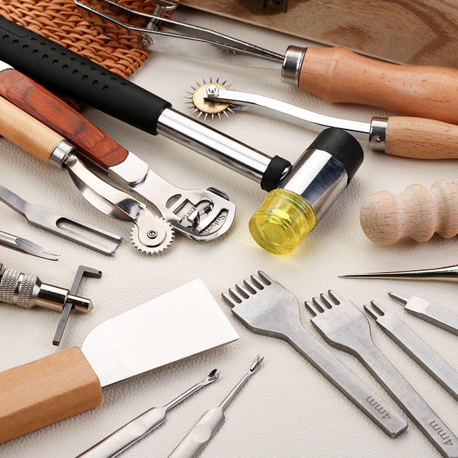 ชุดอุปกรณ์งานหนัง PU 29 ชิ้น อ - Beginner Leatherwork Kit บทวิจารณ์และราคา