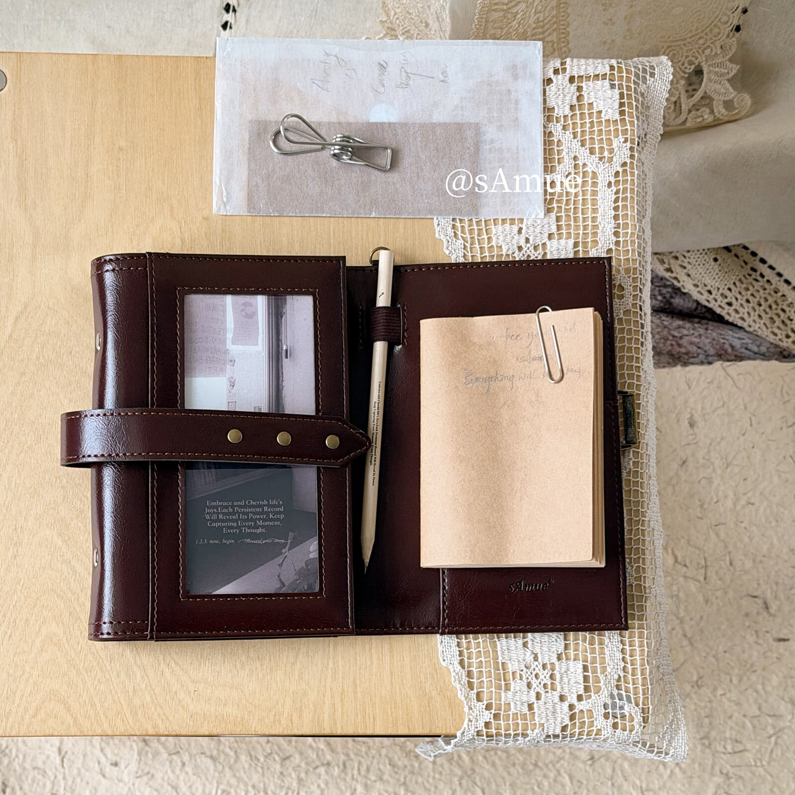 สมุดโน้ตหนังแบบเติมได้ รุ่นวิน - Leather Work Diary บทวิจารณ์และราคา