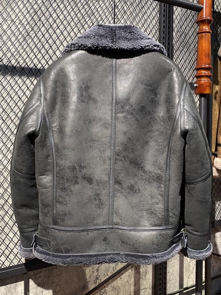 เสื้อแจ็คเก็ตหนังแกะบุขนแกะแท้ - Leather Work Jacket With Hood บทวิจารณ์และราคา