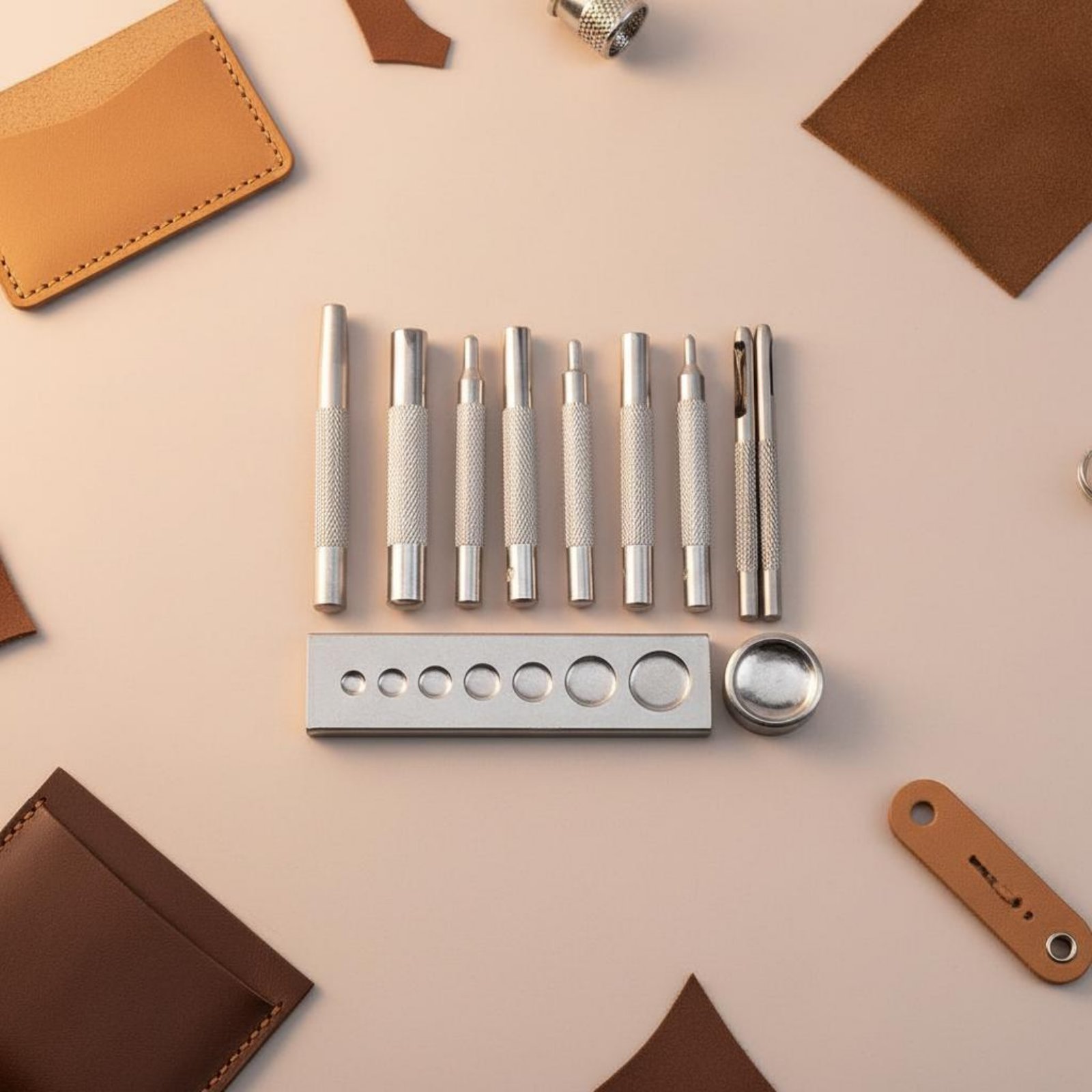 ชุดเครื่องมือติดกระดุมแป๊ก 11  - Leatherwork Rivet Setter บทวิจารณ์และราคา