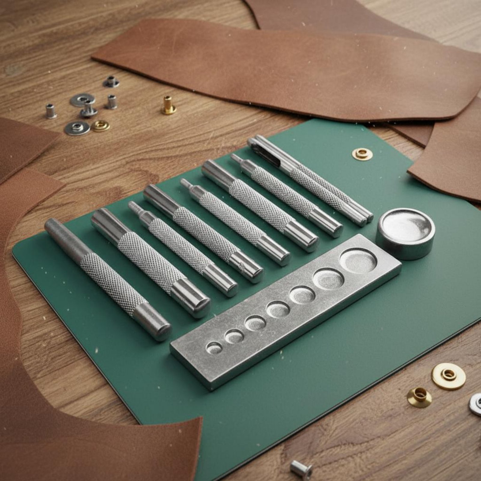 ชุดเครื่องมือติดกระดุมแป๊ก 11  - Leatherwork Rivet Setter บทวิจารณ์และราคา