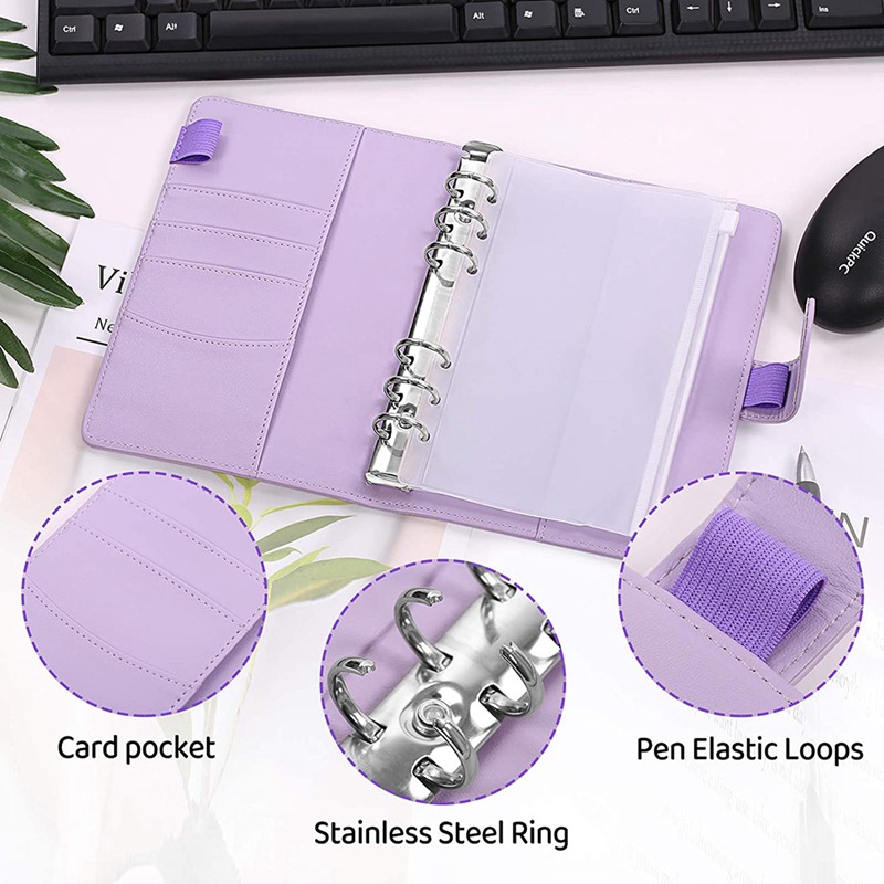 2024 A6 PU หนัง Budget Binder  - Leather Work Diary บทวิจารณ์และราคา