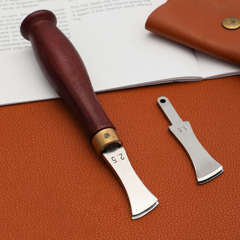 เครื่องมือทำรอยพับขอบหนังแบบร่ - Leatherwork Edge Creaser บทวิจารณ์และราคา