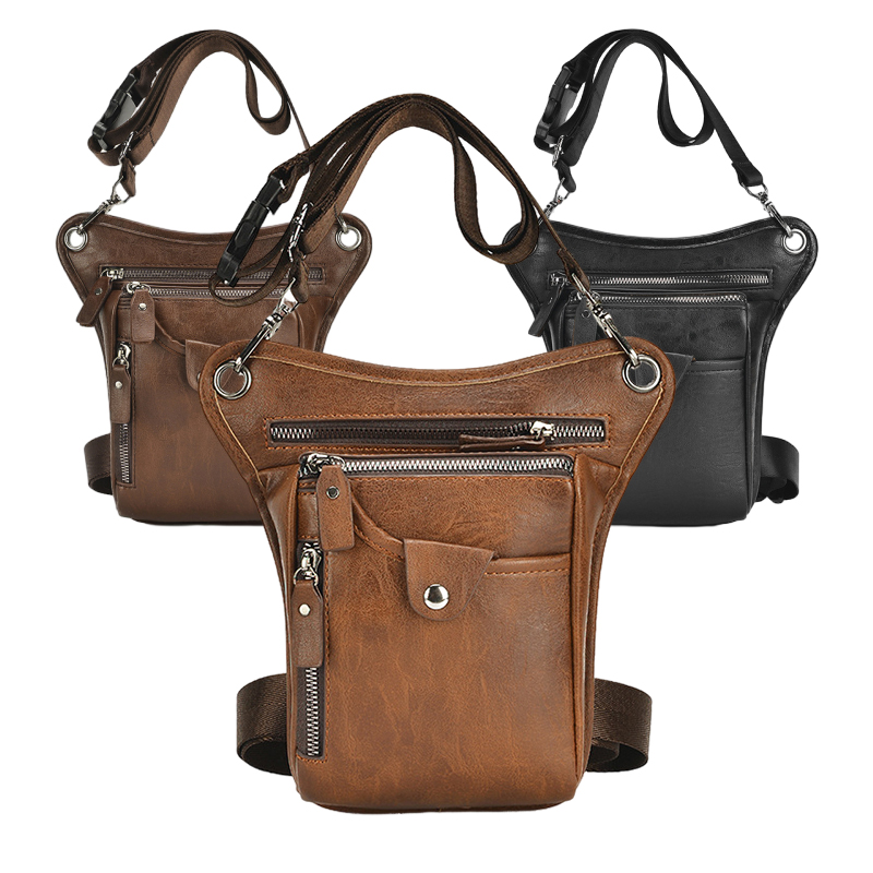 Vintage Pu หนังเอว Pack กระเป๋ - Leatherwork Fasteners บทวิจารณ์และราคา