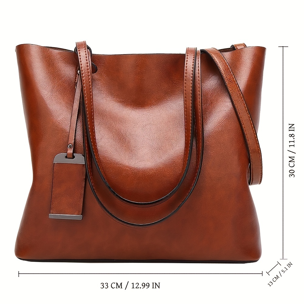 กระเป๋าหนังผู้หญิงย้อนยุคแฟชั่ - Leather Work Laptop Bag บทวิจารณ์และราคา