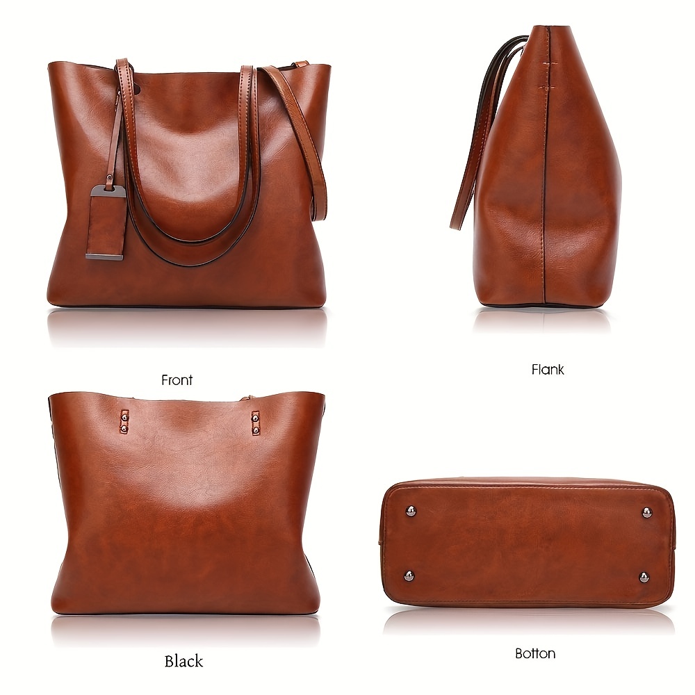 กระเป๋าหนังผู้หญิงย้อนยุคแฟชั่ - Leather Work Laptop Bag บทวิจารณ์และราคา
