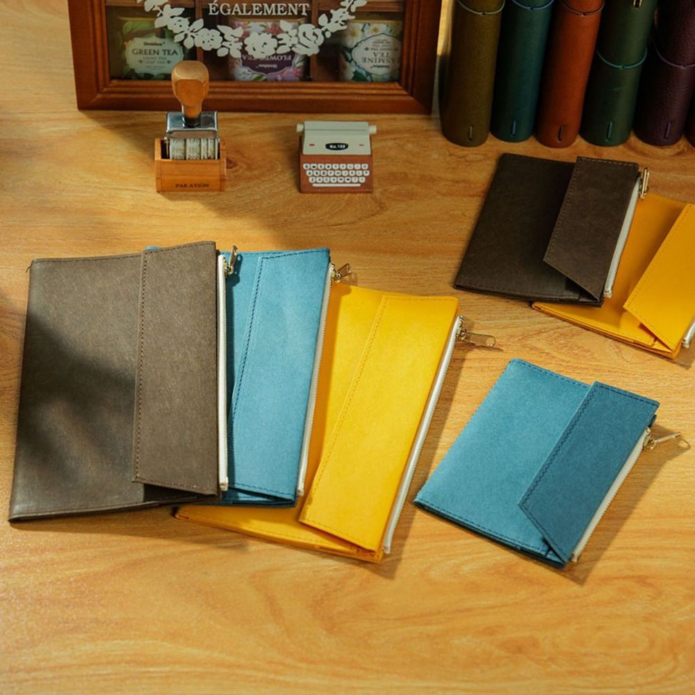 สมุดโน้ตปกหนังพร้อมซองกระดาษคร - Leather Work Diary บทวิจารณ์และราคา
