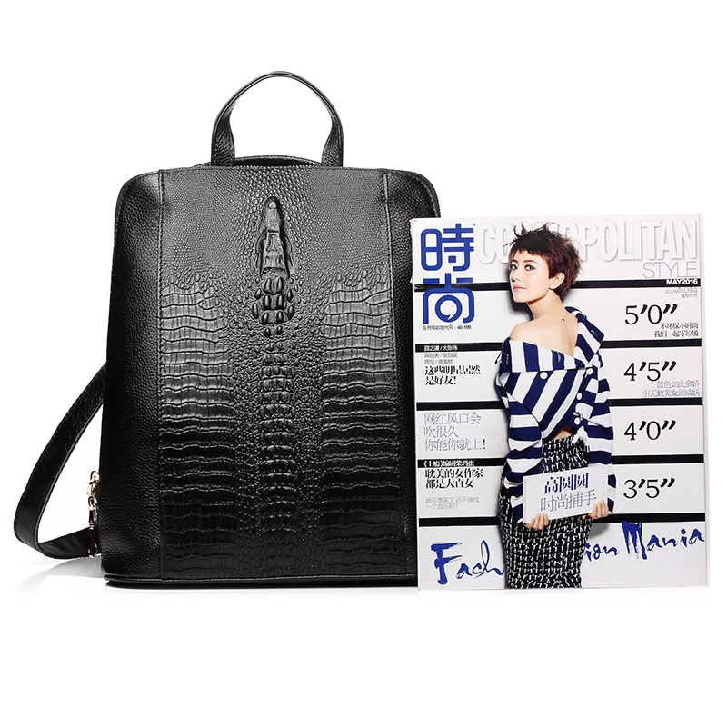 กระเป๋าเป้สะพายหลังหนังจระเข้ส - Leather Work Laptop Bag บทวิจารณ์และราคา